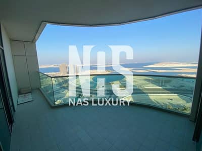 1 Bedroom Apartment for Sale in Al Reem Island, Abu Dhabi - High floor 1BHK + maid | with balcony | Sea view