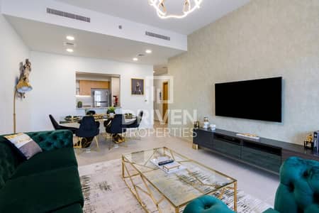 2 Bedroom Flat for Rent in Downtown Dubai, Dubai - Furnished Apt with Maids Room | Burj View