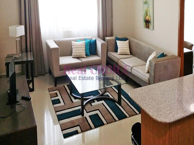 Payable in 12 Cheques|1BR Fully Furnished