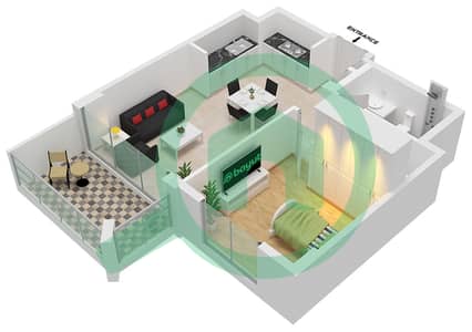 Lotus - 1 Bedroom Apartment Unit 05 FLOOR-2-11 Floor plan