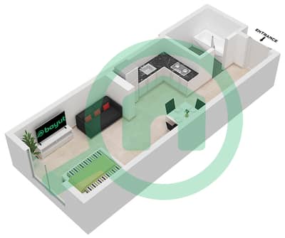 The Manhattan - Studio Apartments Type/Unit A / Unit 709 Floor plan