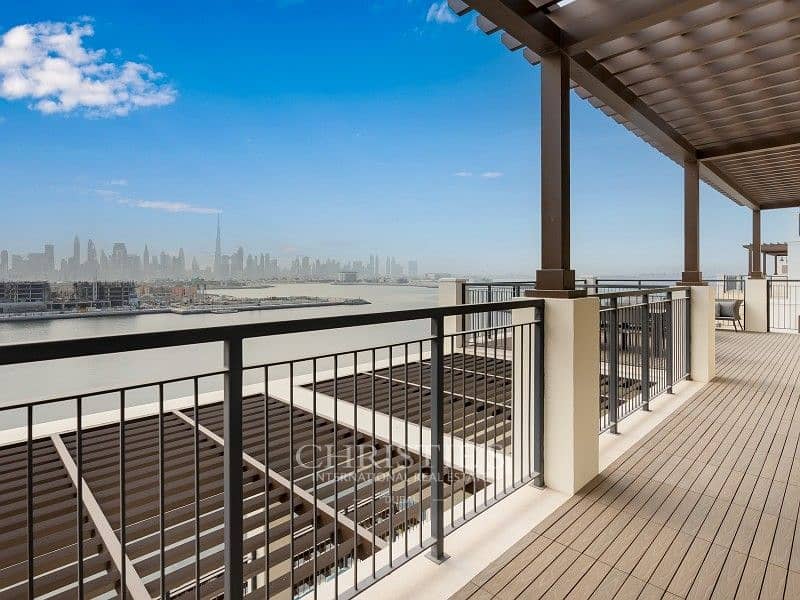 Upgraded - Furnished w/ Sea + Burj Khalifa Views Upgraded - Furnished w/ Sea + Burj Khalifa Views