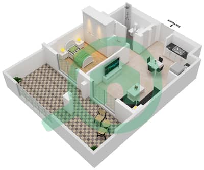 Lotus - 1 Bedroom Apartment Unit 102-FLOOR-1 Floor plan
