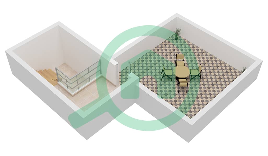 卡亚2号小区 - 4 卧室别墅类型E3M-2戶型图 Roof interactive3D