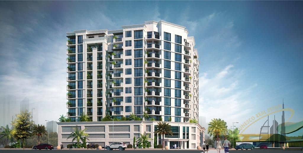 Own an apartment directly in front of the metro AL furjan, with very luxurious international finishes, and an easy payment plan,