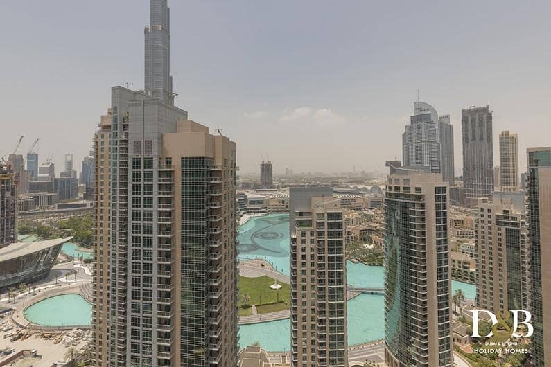 9 Amazing One Bedroom with Full Burj Khalifa and Fountain View