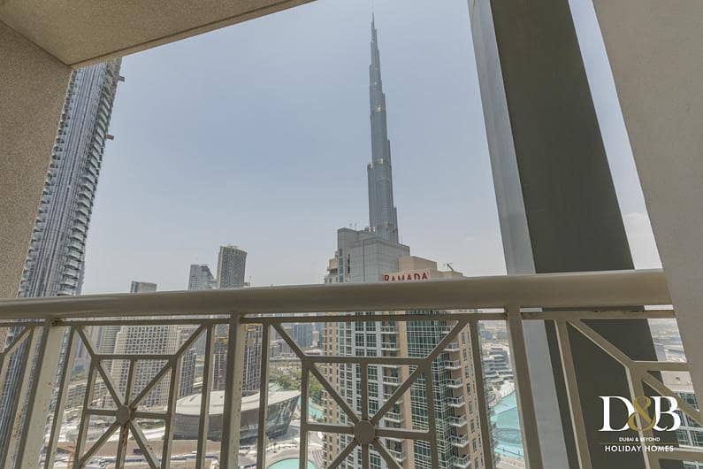 10 Amazing One Bedroom with Full Burj Khalifa and Fountain View