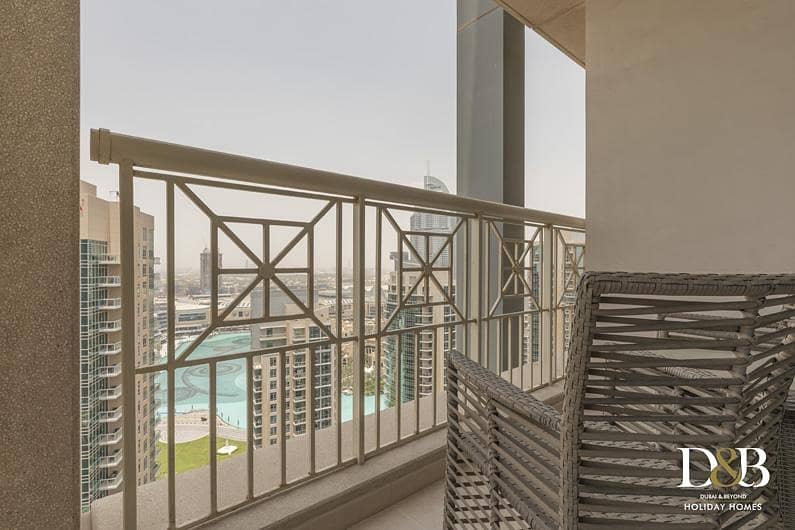 14 Amazing One Bedroom with Full Burj Khalifa and Fountain View