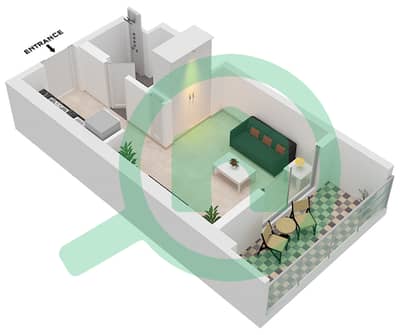 Shams Residences - Studio Apartment Type ST1-3 Floor plan