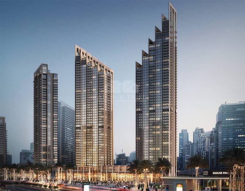 2 Bed in Blvd Heights | Full view of Burj Khalifa and Fountain