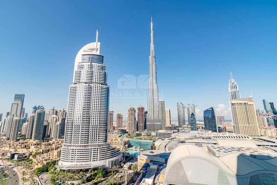 12 Full Burj and Fountain Views | 2 Bed | Mid Floor