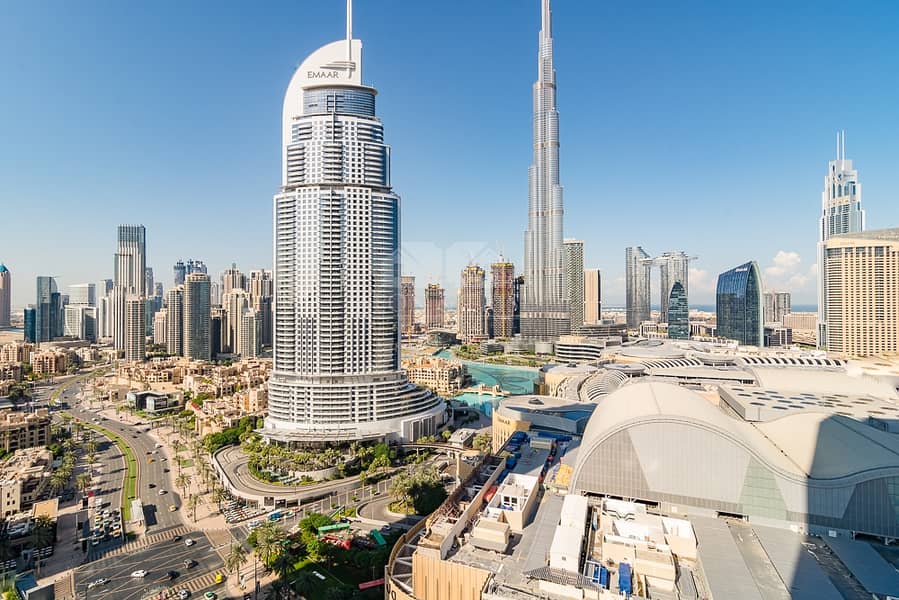 17 Full Burj and Fountain Views | 2 Bed | Mid Floor