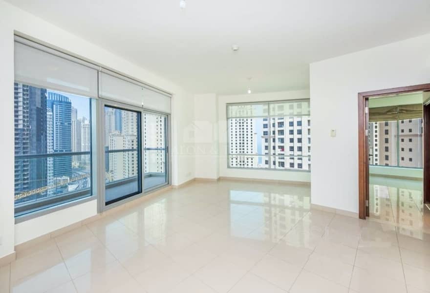 3 Unfurnished | Large 1 Bed | Balcony | Chiller free