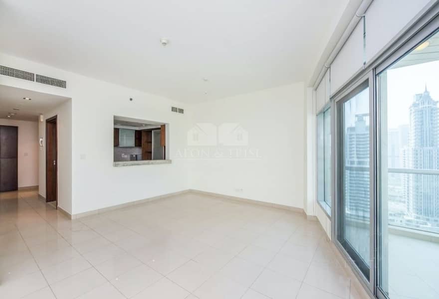 4 Unfurnished | Large 1 Bed | Balcony | Chiller free
