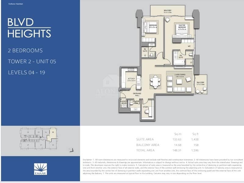 13 New 2 Bed | BLVD Heights Downtown by Emaar