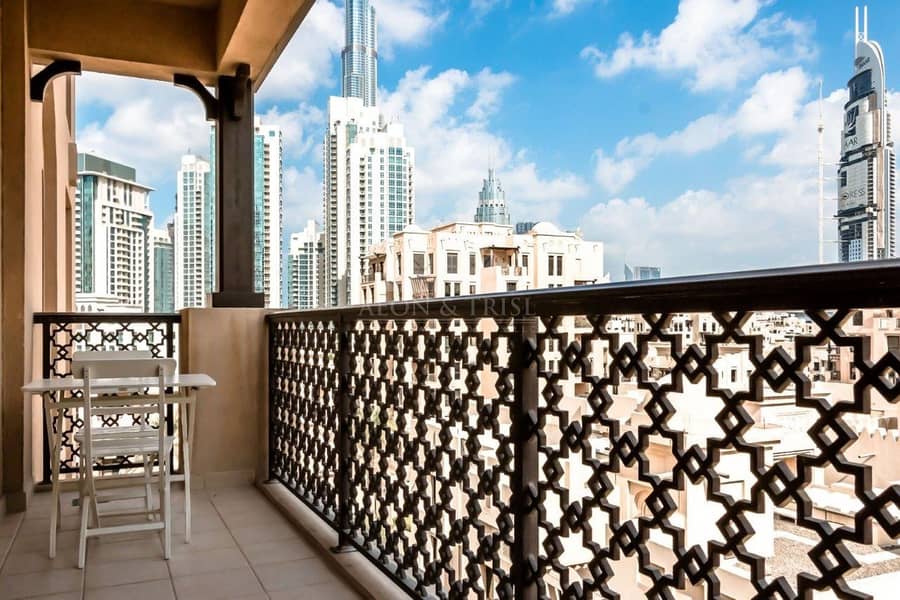 2 Elegantly Furnished | Partial Burj Khalifa View