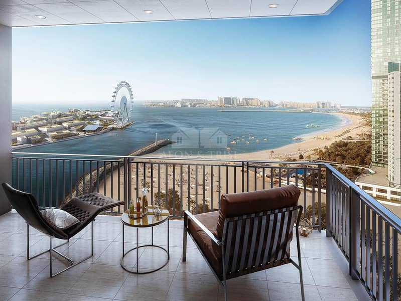 9 Spacious 3 Bedrooms with full views of Dubai Eye and Sea