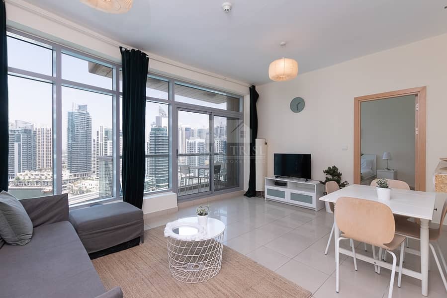 2 Modern Furnished 1 Bed | Chiller Free |Marina View