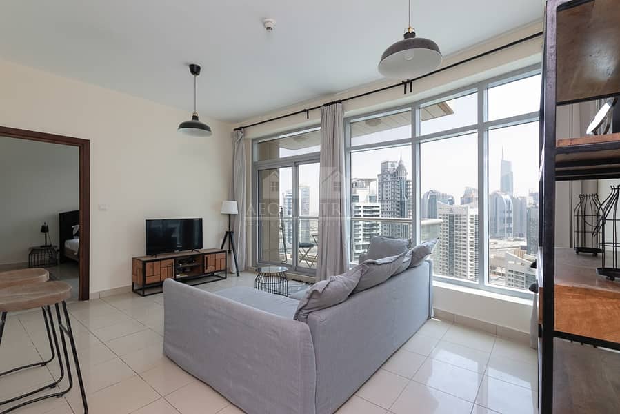 3 High floor | Marina Views | Furnished Large 1 Bed