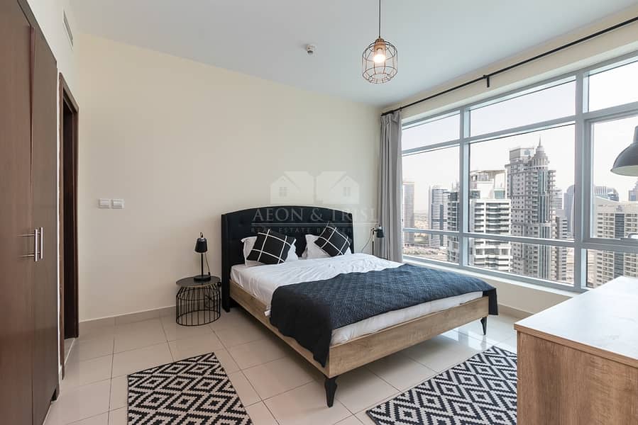 6 High floor | Marina Views | Furnished Large 1 Bed