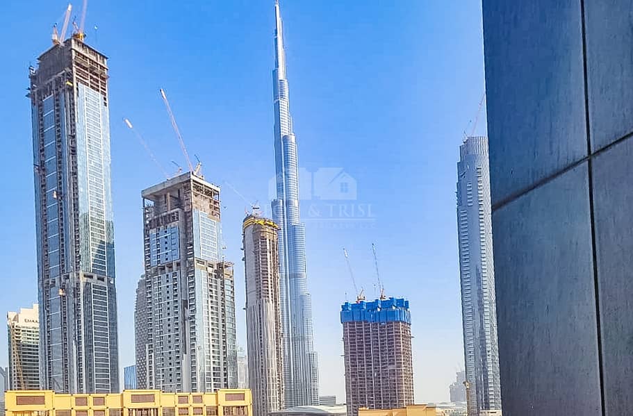 10 Amazing Furnished 1BR for Rent in Ex Tower B w/ Burj Khalifa View. @ 60K