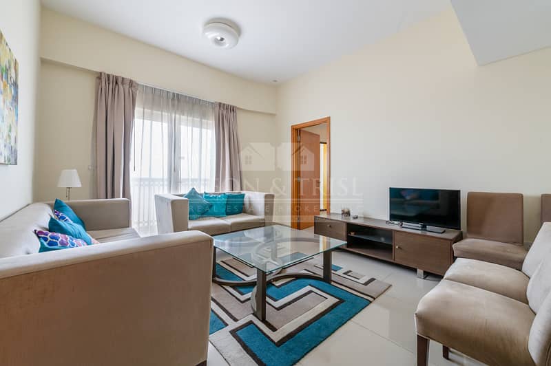 Fully Furnished | Bright Specious | 2BR with Balcony