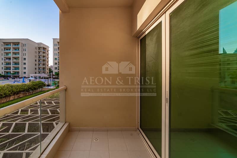8 Pool View 1 BR ready to occupy in Dhafrah Greens