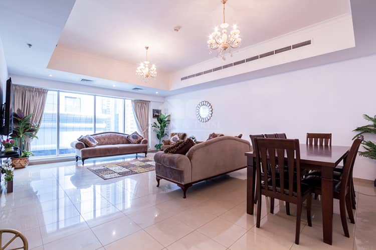 10 HUGE SIZE - 2 Bed + Maid + L Partial Sea View - Emirates Crown ( Lowest Price In