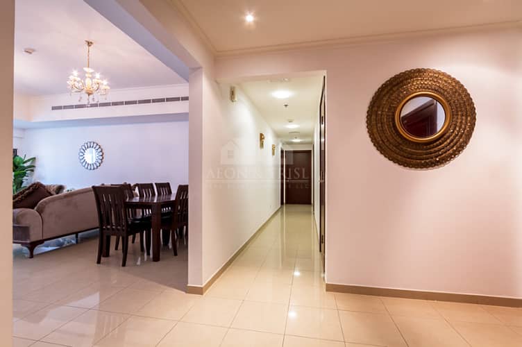 21 HUGE SIZE - 2 Bed + Maid + L Partial Sea View - Emirates Crown ( Lowest Price In