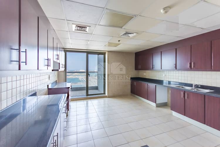 13 Full Sea and Palm view I Unfurnished 3 Bedrooms+m ( 4000 Sqft)