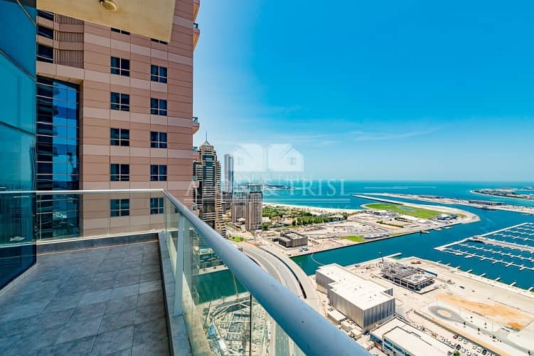 16 Full Sea and Palm view I Unfurnished 3 Bedrooms+m ( 4000 Sqft)