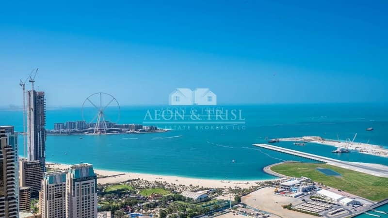 18 Full Sea and Palm view I Unfurnished 3 Bedrooms+m ( 4000 Sqft)