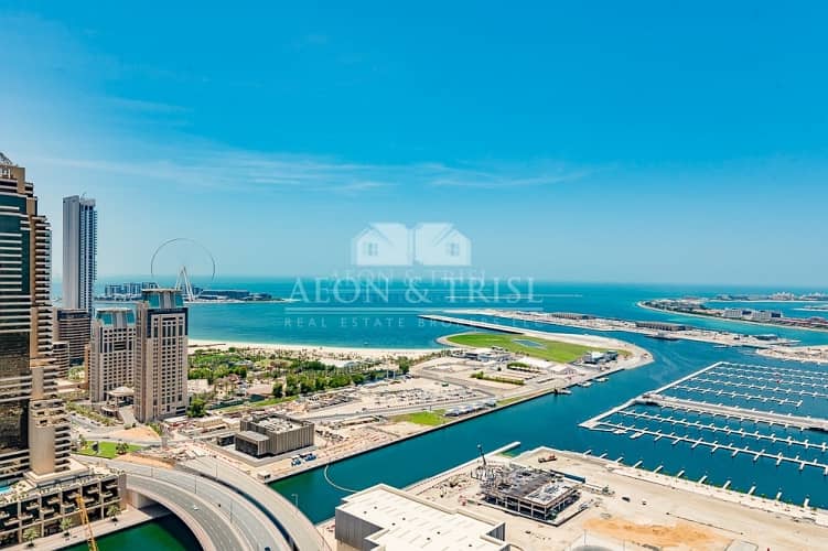 19 Full Sea and Palm view I Unfurnished 3 Bedrooms+m ( 4000 Sqft)