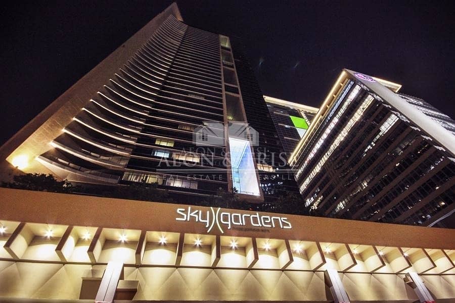 10 Vacant | 1 BR Unfurnished | Sky garden DIFC