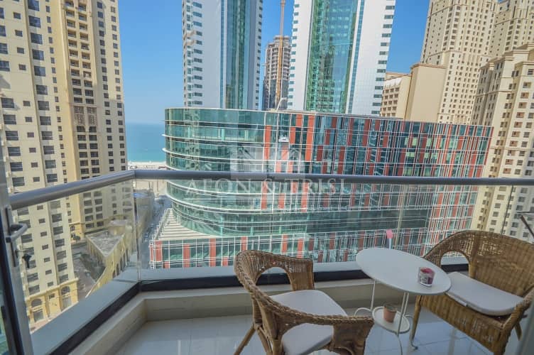 6 Bay Central West 1 Bed  Sea View. Unfurnished