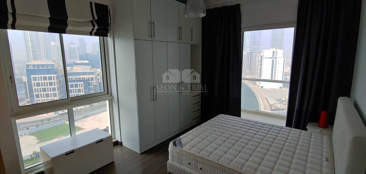 Furnished 2 Bed | Canal Views | May fair Tower | Business Bay