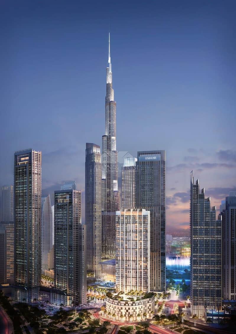 3 2 Bedroom with Walk-in Closet at Burj Crown