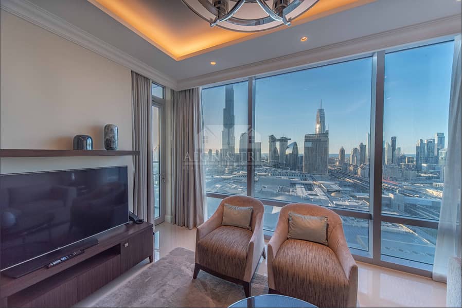 14 luxurious 1bed | fully furnished | fountain views