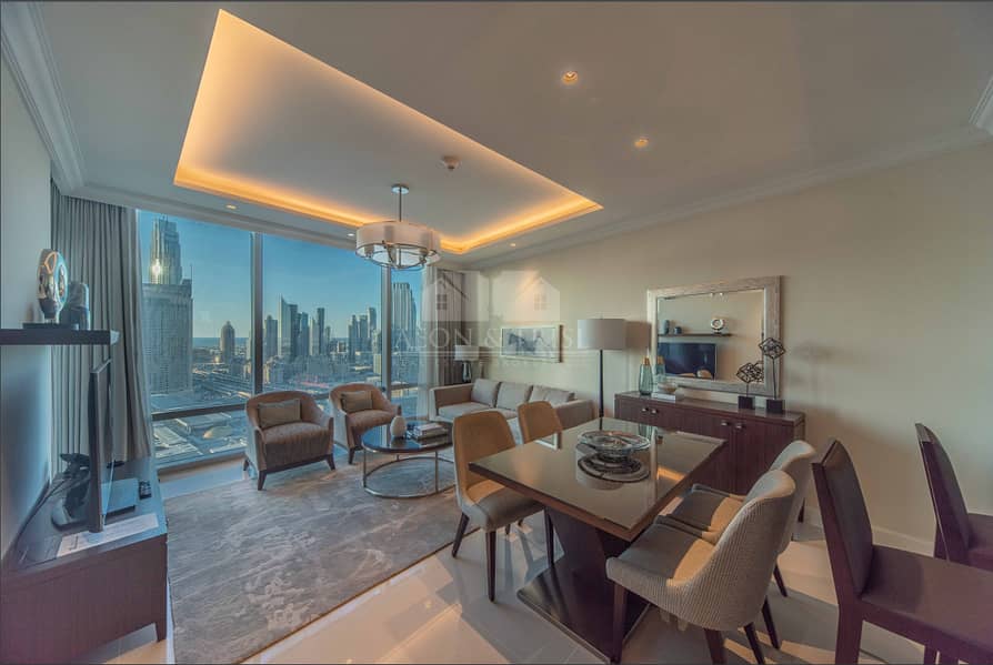 17 luxurious 1bed | fully furnished | fountain views