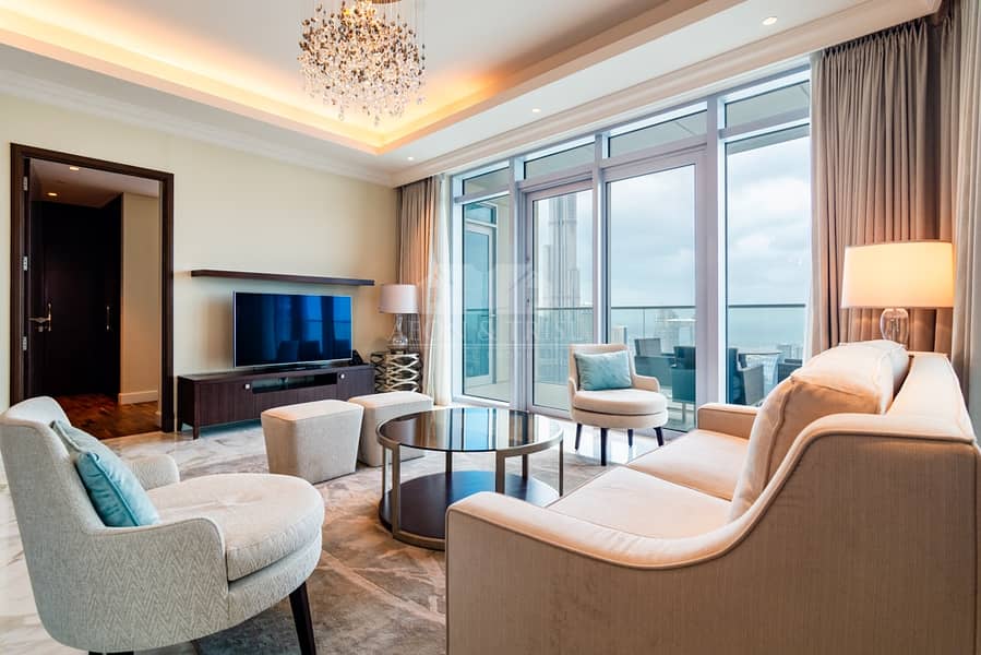 3 3 Bedroom with Burj Khalifa View | High Floor