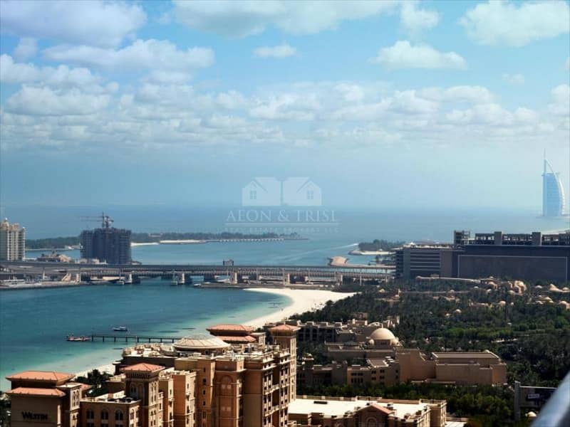 2 3 Bedroom | Sea and Palm View | Princess Tower