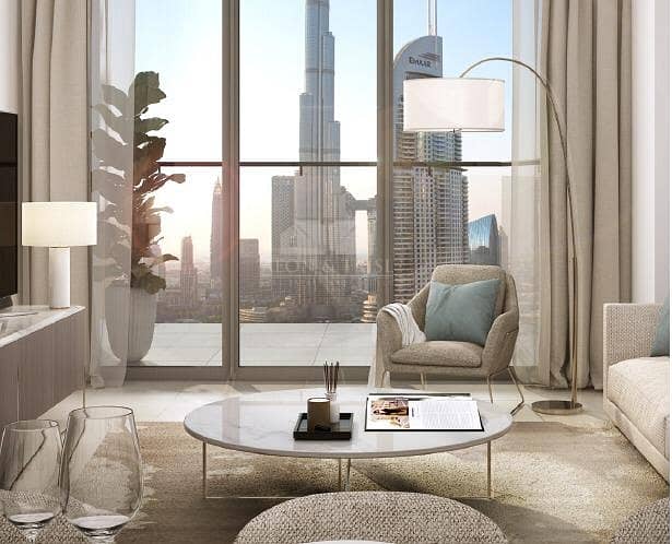 Elegant 2BR w/Payment Plan l Burj Khalifa View l High Floor