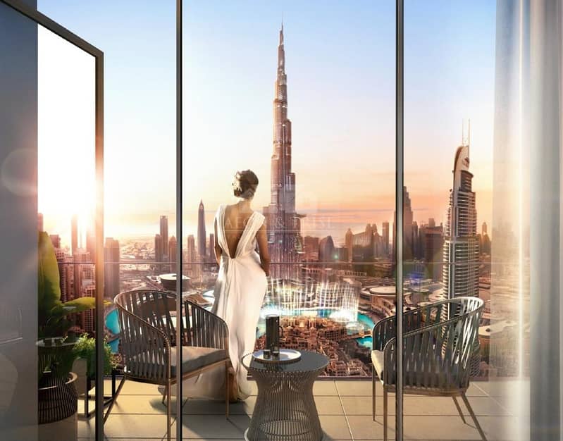 3 Elegant 2BR w/Payment Plan l Burj Khalifa View l High Floor