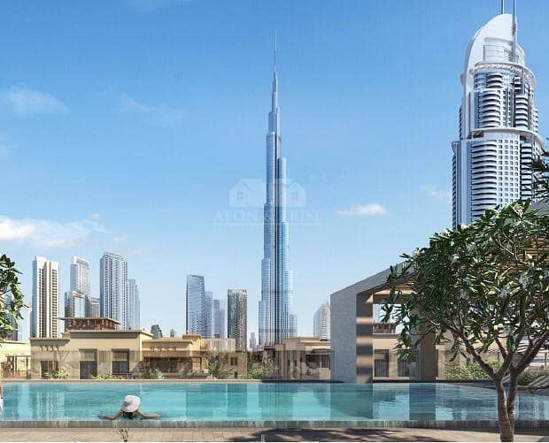 5 Elegant 2BR w/Payment Plan l Burj Khalifa View l High Floor
