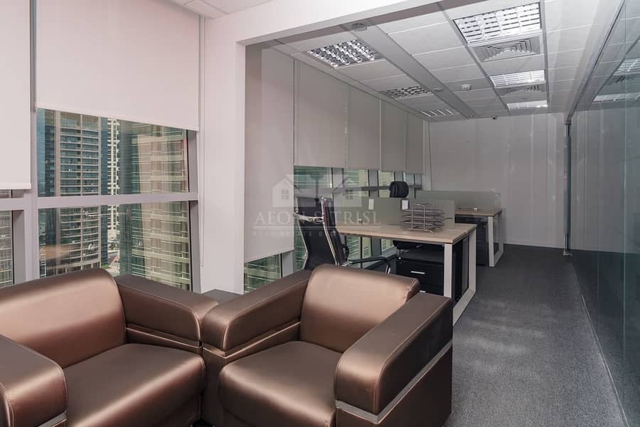 2 Fitted and Furnished Office with Lake View
