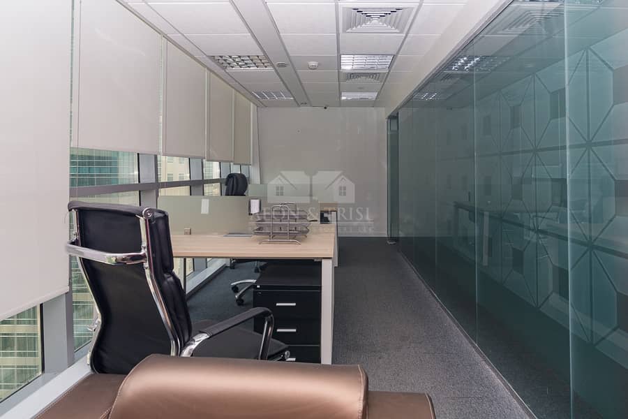 9 Fitted and Furnished Office with Lake View