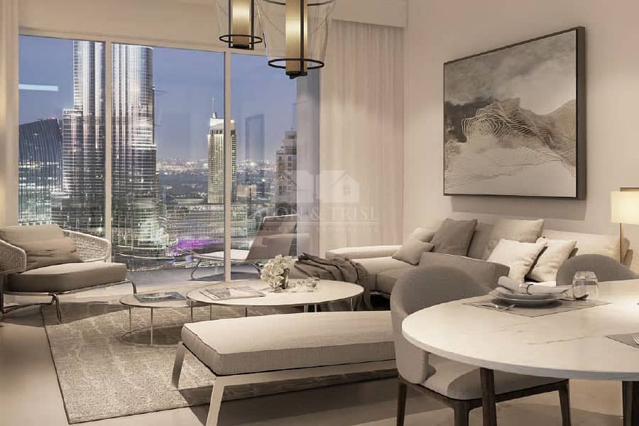 2 In the Heart of Downtown  | High ROI 2 Bed Act One Act Two Emaar