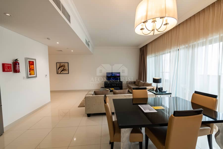 6 Fully Furnished 2 Beds | Elegant Apartment | Capital Bay