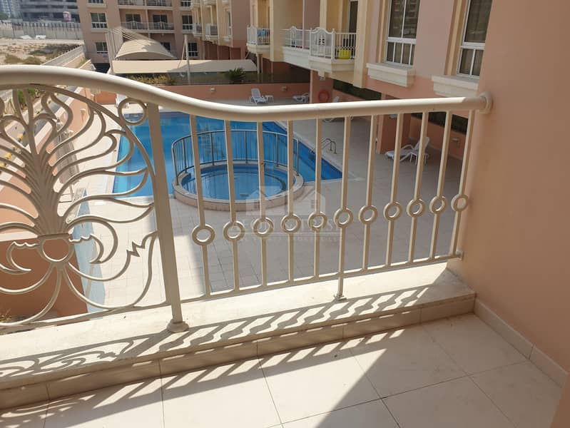 5 Pool view Specious 1 bedroom with 2 bath and storage