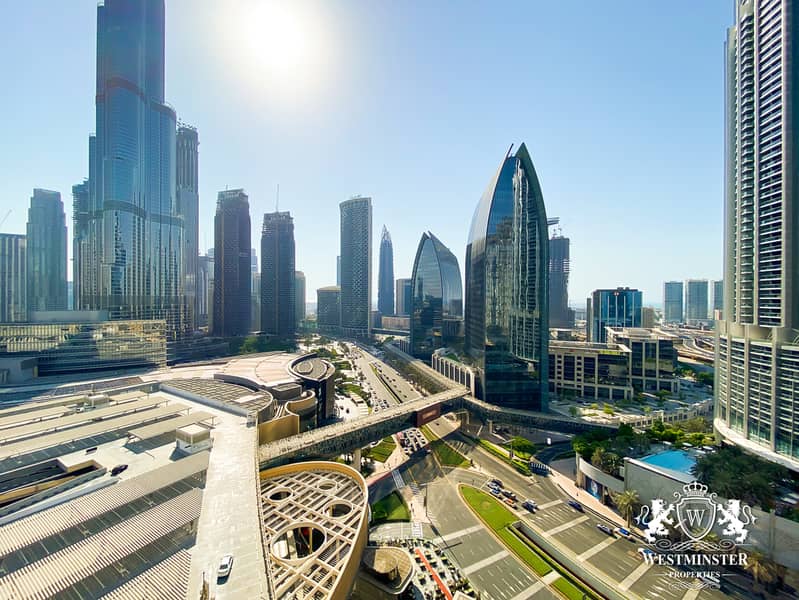 Full Burj & Fountain Views| Luxurious Three BR Apt | Address Dubai Mall